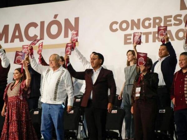 Eduardo Ramírez refrenda compromiso con la unidad en el Congreso Nacional de Morena