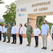 Asiste Juan Carlos Moreno Guillén a la inauguración del Ecoparque La Ceiba en Palenque