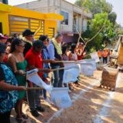 Inicia Angel Torres construcción de calle en la colonia 27 de Febrero