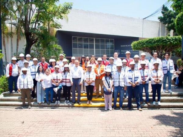 Poder Judicial fortalece cultura de la prevención; participan sedes judiciales en Simulacro Nacional 2026