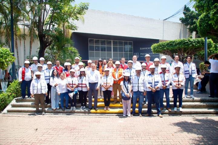 Poder Judicial fortalece cultura de la prevención; participan sedes judiciales en Simulacro Nacional 2026