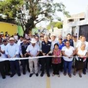 Inaugura Angel Torres céntrica calle en el ejido El Jobo