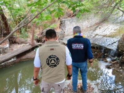 Inicia Angel Torres construcción de muro de contención en Fovissste II Jardín Corona
