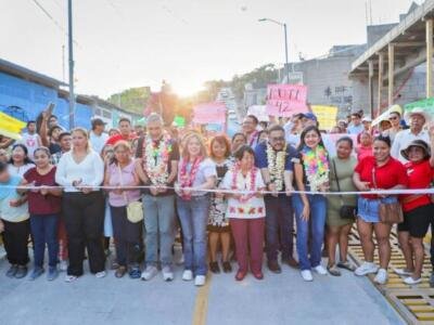 Más de medio kilómetro de pavimentación inaugura Angel Torres en Chiapas Solidario