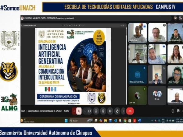 Promueve UNACH la preservación de las lenguas originarias mediante Diplomado en Inteligencia Artificial Generativa