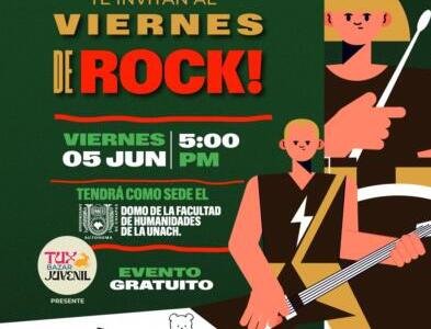 ¡Viernes de Rock en Tuxtla! Música, talento local y ambiente juvenil, ahora en la UNACH