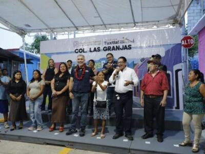 Inaugura Angel Torres avenida Los Limones en colonia Las Granjas