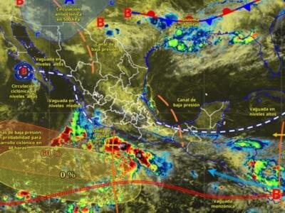 SMN vigila tres zonas con potencial ciclónico en el Pacífico