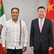 Eduardo Ramírez se reúne con el embajador Extraordinario y Plenipotenciario de China en México, Chen Daojiang
