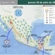 Onda Tropical 22 y canales de baja presión provocarán lluvias intensas en Chiapas