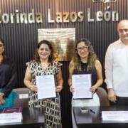 Signan convenio de colaboración interinstitucional el IEPC y Ligalab