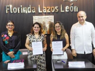 Signan convenio de colaboración interinstitucional el IEPC y Ligalab
