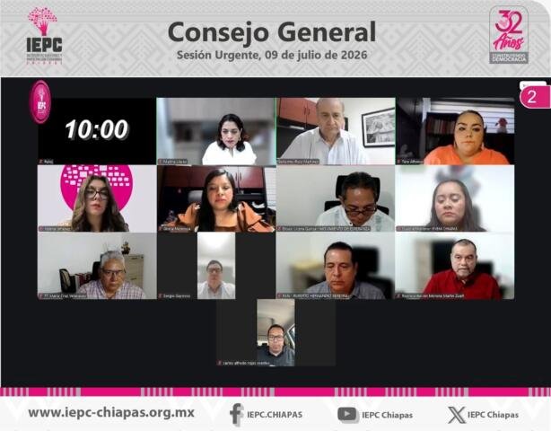 Consejo General del IEPC aprueba redistribución de financiamiento público para partidos políticos