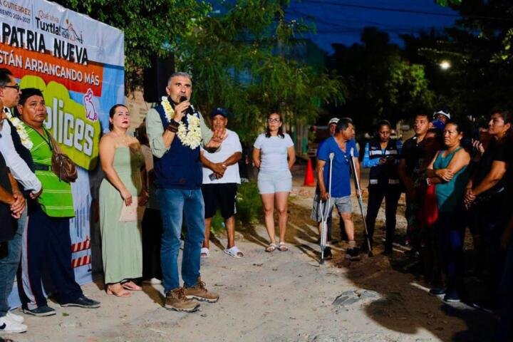 Más de 170 metros lineales de pavimentación arranca Angel Torres en Patria Nueva