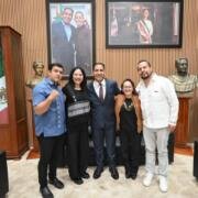 Eduardo Ramírez se reúne con la rectora de la Universidad Nacional Rosario Castellanos, Alma Herrera