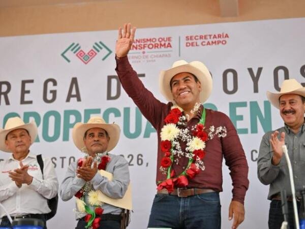 Eduardo Ramírez lleva obras de infraestructura y apoyos productivos a Ixtacomitán, Ixhuatán y Tapalapa