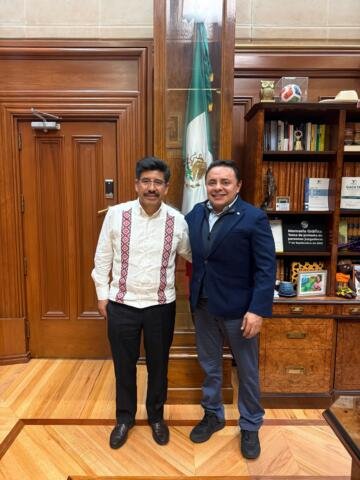 Se reúne Juan Carlos Moreno Guillén con el ministro presidente de la SCJN