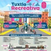 Ayuntamiento invita a disfrutar de Tuxtla Recreativa