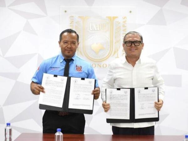 Suscribe UNACH convenios de colaboración con la Secretaría de Salud y el Instituto de Bomberos del Estado de Chiapas