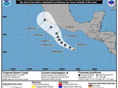 Protección Civil llama a reforzar medidas preventivas ante pronóstico de lluvias fuertes a muy fuertes en Chiapas