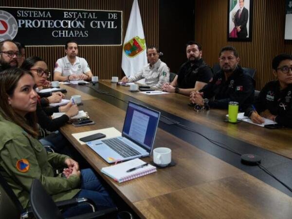 Protección Civil hace llamado a extremar precauciones ante pronóstico de lluvias intensas a torrenciales en Chiapas