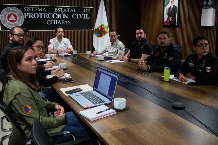 Protección Civil hace llamado a extremar precauciones ante pronóstico de lluvias intensas a torrenciales en Chiapas