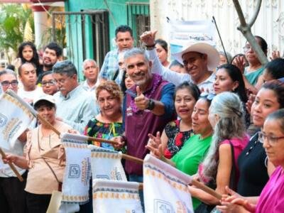 Da banderazo Angel Torres a canal pluvial en Francisco I. Madero