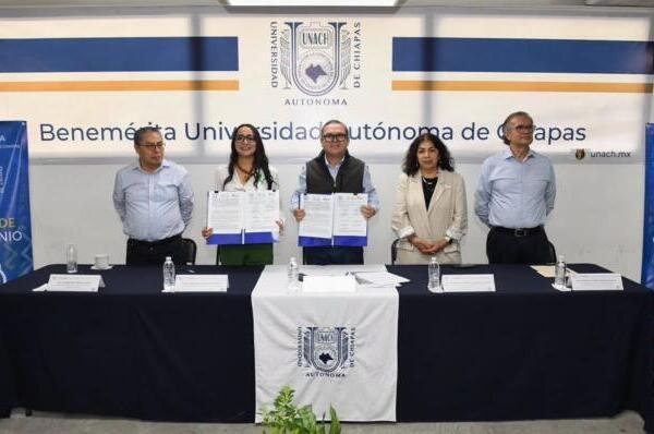 Suscribe UNACH convenios de colaboración tripartitas con Ayuntamientos y el COBACH