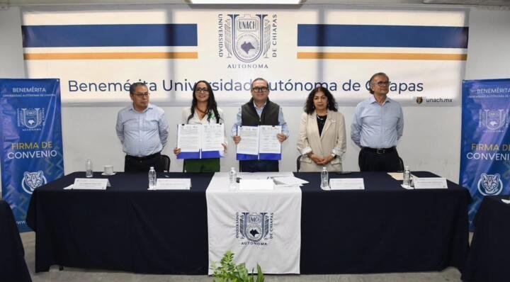 Suscribe UNACH convenios de colaboración tripartitas con Ayuntamientos y el COBACH