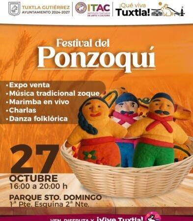 Invitan al Festival del Ponzoquí para celebrar la riqueza cultural zoque