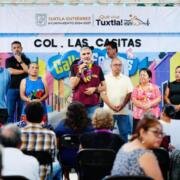 Angel Torres inaugura Calles Felices en la colonia Las Casitas